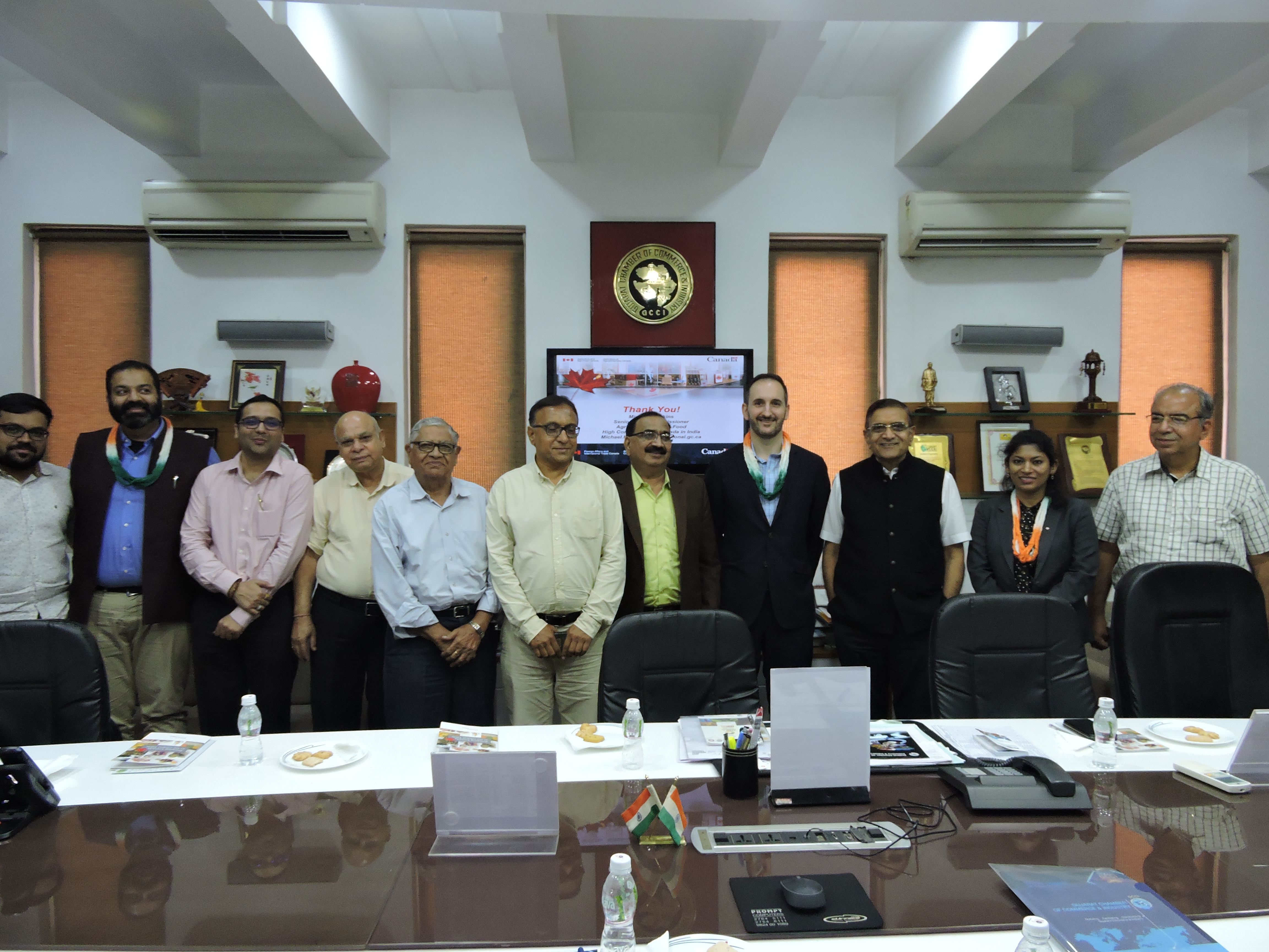 A round table meeting with Mr. Michael Hawkins , Counsellor (Agriculture and Agri-Food) and Senior Trade Commissioner & Nitin Verma ,Counsellor