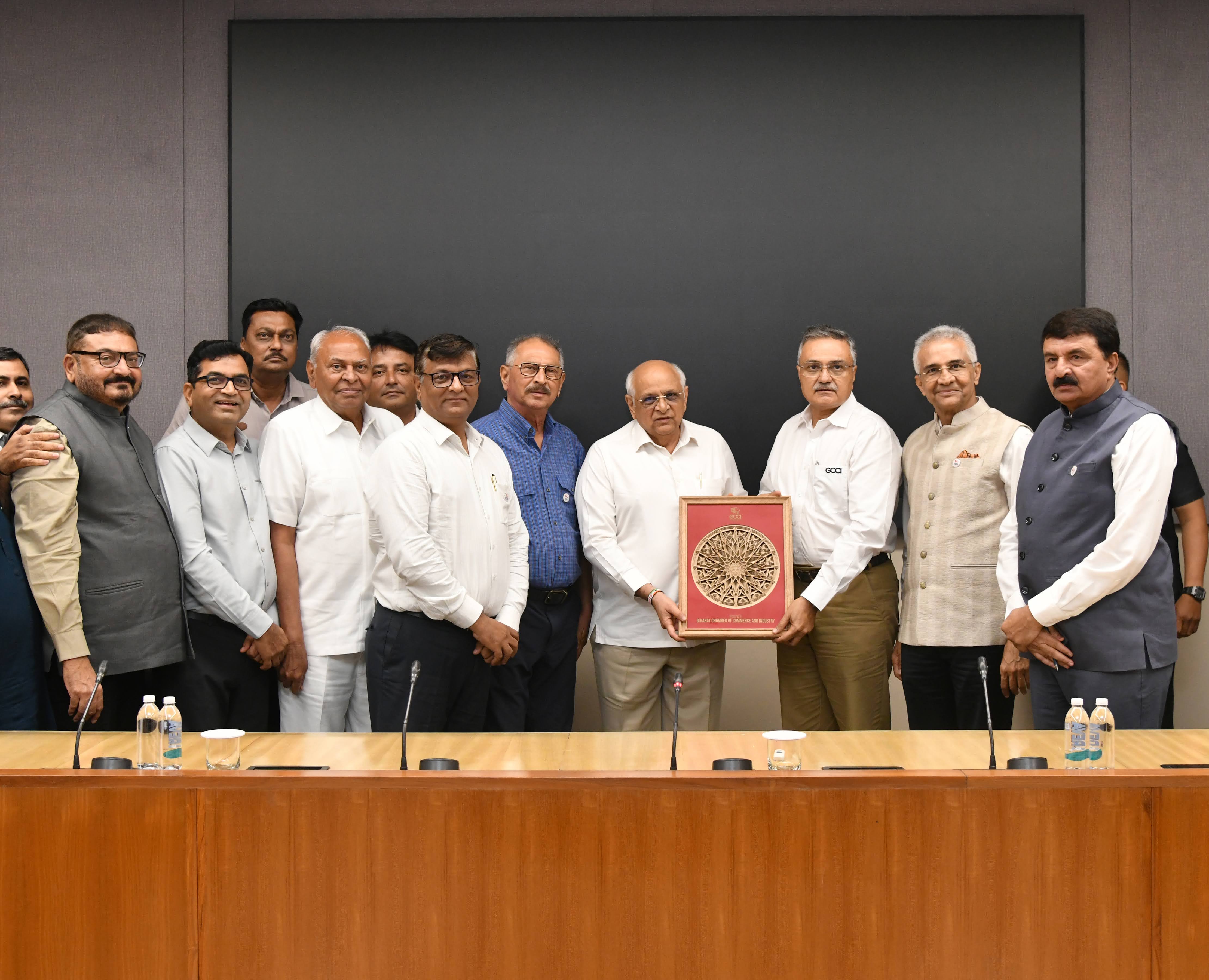 High-level meeting with the Chief Minister of Gujarat